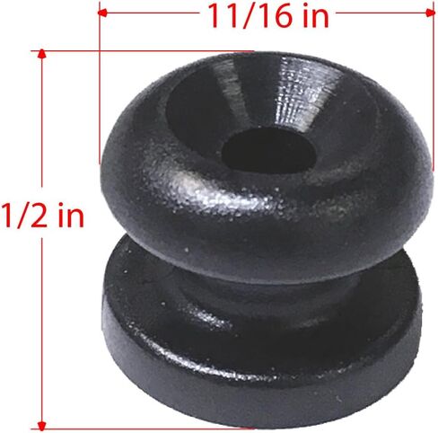 White Attachment Knob * Pack of 10 in Saudi Arabia