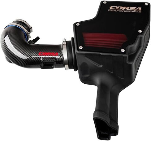 كورسا - 18-22 فورد موستانج GT 5.0L V8 مدخل هواء من ألياف الكربون مع DryTech 3D بدون زيت (44007D) in Kuwait
