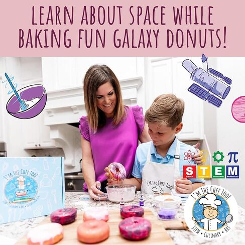 I'm The Chef Too Galaxy Donut STEM Kit - Space Baking Activity & Astronomy Gift for Kids in Saudi Arabia