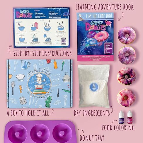 I'm The Chef Too Galaxy Donut STEM Kit - Space Baking Activity & Astronomy Gift for Kids in Saudi Arabia