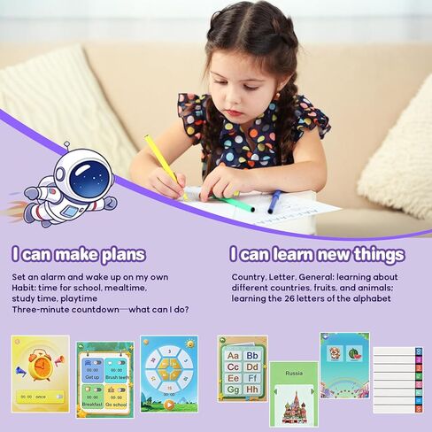 Kids Smart Microscope Phone for Age 3-10 Year Old Girls Boys, 1000X 2.8'' Touchscreen Rotating Camera Learning Play Toys Christmas Birthday Gifts for Children Students with Music Game, 2 GB Card in Saudi Arabia
