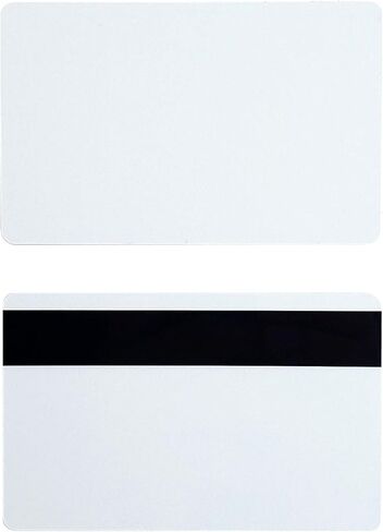 حزمة من 50 بطاقة رسومية عالية الجودة بيضاء PVC مع HiCo 3 Track Mag Strip Card CR80 30 مل حجم بطاقة الائتمان القياسية CR8030HI من MY ID City in Kuwait