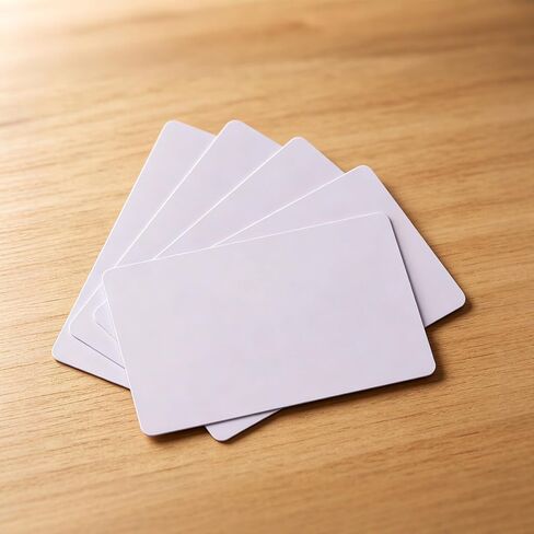 OMTech 200 حزمة من بطاقات PVC الفارغة، CR80 حجم بطاقة الائتمان 30 مل بطاقات بلاستيكية بيضاء لطابعات شارات هوية الصور، بطاقات هوية قابلة للطباعة على الوجهين لبطاقات هدايا موظفي العضوية in Kuwait