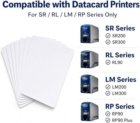 Adhesive Cleaning Cards ACC-85150 – 10 Pack Cleaning Cards for Datacard SR200, SR300, RL90, LM200, LM300, RP90 & RP90 Plus Card Printers in Kuwait