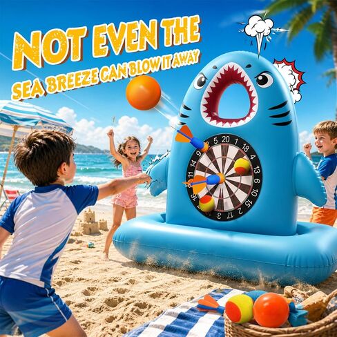 Best Pool Toys Game for Kids Teens, Inflatable Dart Board Toss Pool Game with Dart Ball – Floating Water Activity for Summer, Outdoor Yard & Beach, Ages 4-12, Fun Summer Party Birthday Gift in Kuwait