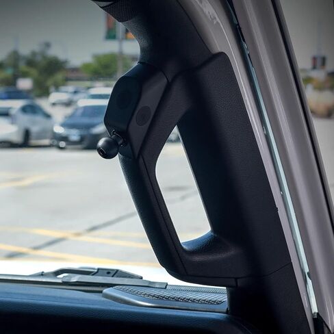 Tackform Link Grab Handle/A-Pillar Mount with 6-Gang Switch Panel Holder - Compatible with Auxbeam, 2018-2023 Jeep Wrangler JL, & 2020-2023 Jeep Gladiator JT | CNC Billet Aluminum | Black in Kuwait