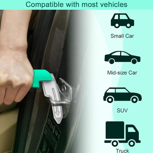 Multifunction Car Handle Assist for Elderly, Seniors, Handicapped - 3-in-1 Automotive Door Assist Handle with Emergency Window Breaker & Safety Whistle, Mobility Aid Car Door Helper (Mint Green) in Saudi Arabia