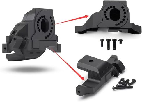 for TRX-4 for TRX4 for TRX-6 1/10 CNC Metal Alloy Motor Engine Mount Base RC Crawler Car Truck Upgrade Parts Accessories RC Car Toys Parts(Silver,Base) in Saudi Arabia