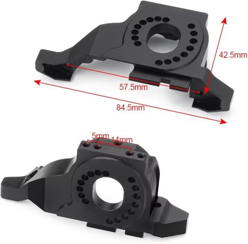 for TRX-4 for TRX4 for TRX-6 1/10 CNC Metal Alloy Motor Engine Mount Base RC Crawler Car Truck Upgrade Parts Accessories RC Car Toys Parts(Silver,Base) in Saudi Arabia