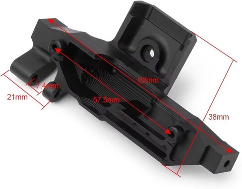 for TRX-4 for TRX4 for TRX-6 1/10 CNC Metal Alloy Motor Engine Mount Base RC Crawler Car Truck Upgrade Parts Accessories RC Car Toys Parts(Silver,Base) in Saudi Arabia