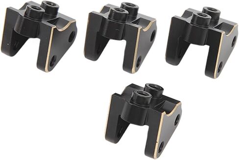 HUIOP Premium Brass RC Link Mount Replacement for Axial SCX10 II AR44 Axles 1/10, Increase Weight, Improve Balance, with Chamfered Edges Black, Sturdy, Stable, Rust, We in Kuwait