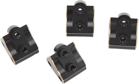HUIOP Premium Brass RC Link Mount Replacement for Axial SCX10 II AR44 Axles 1/10, Increase Weight, Improve Balance, with Chamfered Edges Black, Sturdy, Stable, Rust, We in Kuwait