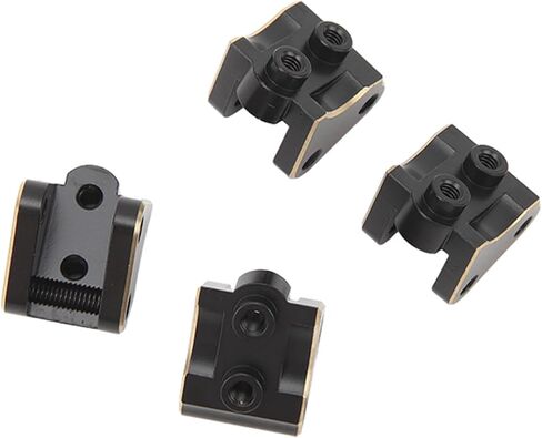 HUIOP Premium Brass RC Link Mount Replacement for Axial SCX10 II AR44 Axles 1/10, Increase Weight, Improve Balance, with Chamfered Edges Black, Sturdy, Stable, Rust, We in Kuwait