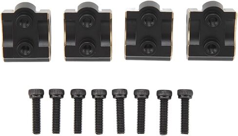 HUIOP Premium Brass RC Link Mount Replacement for Axial SCX10 II AR44 Axles 1/10, Increase Weight, Improve Balance, with Chamfered Edges Black, Sturdy, Stable, Rust, We in Kuwait