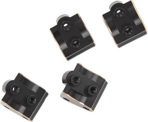 HUIOP Premium Brass RC Link Mount Replacement for Axial SCX10 II AR44 Axles 1/10, Increase Weight, Improve Balance, with Chamfered Edges Black, Sturdy, Stable, Rust, We in Kuwait