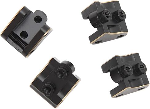 HUIOP Premium Brass RC Link Mount Replacement for Axial SCX10 II AR44 Axles 1/10, Increase Weight, Improve Balance, with Chamfered Edges Black, Sturdy, Stable, Rust, We in Kuwait
