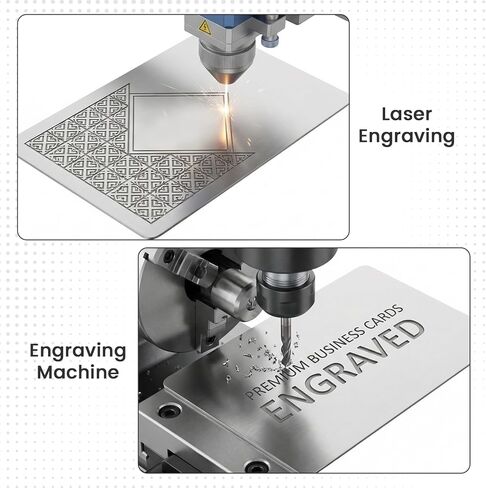 30Pcs Metal Business Cards Engraving Blanks 304 Stainless Steel Laser Engraving Blanks 0.85mm Thickness Blank Business Cards for House Office Customer Diy Gifts Plate 3.4 X 2.1 Inch in Kuwait