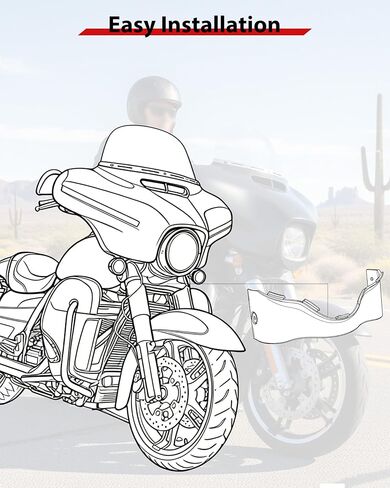 تنورة هدية خارجية سوداء لملحقات Harley Touring Street Glide 2014-2023 FLHX FLHXSE FLHXS Ultra Limited FLHTK FLHTKL FLHTKSE Electra Glide FLHT FLHTCU FLHTCUL in Kuwait