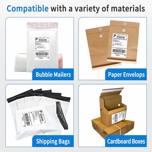 1000 4 x 6 Direct Thermal Labels 500/Stack, White Fanfold Perforated Strong Adhesive Shipping Labels Compatible for Most Thermal Printers, 2 Stack in Kuwait