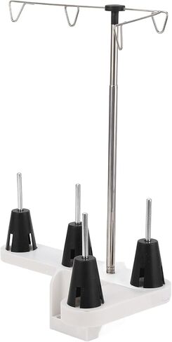 Sewing Spools Holder,4 Spools Sewing Thread Holder Embroidery Thread Spool Rack Thread Organizer Thread Support Rack Spool Stand for Household Sewing Machine in Kuwait