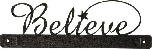 Ackfeld Manufacturing 14in Believe Charcoal Quilt Clip Hanger in Saudi Arabia