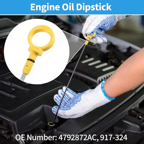 X AUTOHAUX Car Engine Oil Dipstick for Chrysler 300 300C with 5.7L Hemi Rear Wheel Drive Only 2005-2008 Oil Level Dipstick Oil Trans Level Dip BR3Z6750A in Kuwait