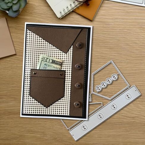 Creative T-Shirt Shape Metal Die Cuts,T-Shirt Pocket Frame Festival Cutting Dies Cut Stencils for DIY Photo Decorative Embossing Paper Dies for Scrapbooking Card Making in Kuwait