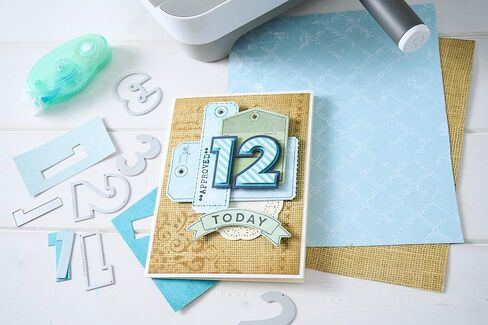 Sizzix Thinlits Die Set, This or that 2 inch Numbers by 49 and Market, 20 Cutting Dies in Kuwait