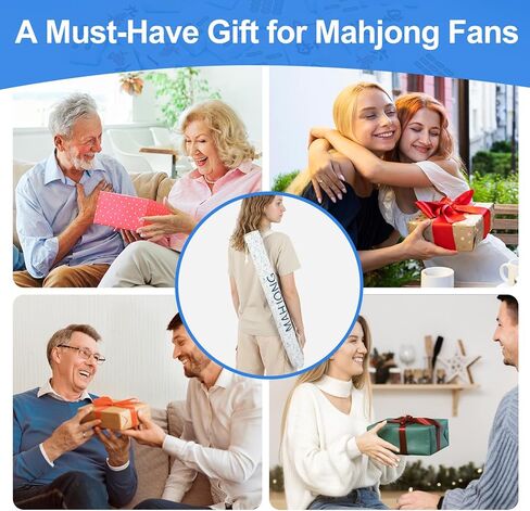 35.4 Inch Long Canvas Mahjong Mat Carrying Bag Double Strapped Drawstring Holder Durable Bag Only for Mahjong Lovers, Mat Not Included, Blue White Chinese Style, 1 Pc in Saudi Arabia