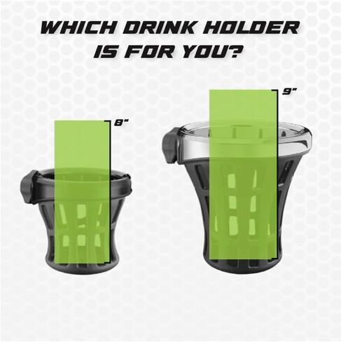 GEN 2 Big Ass® Drink Holder with Aluminum Clamp Mount (Chrome, 7/8" or 1") in Kuwait