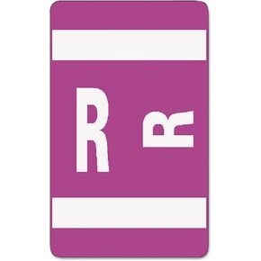 Smead AlphaZ ACCS Color-Coded Alphabetic Label R, Purple, 100 Labels per Pack (67188) in Saudi Arabia