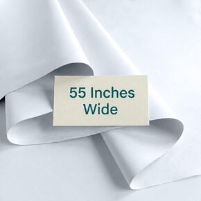 55 Inch Wide Blackout Fabric Cut by The Yard, Premium Triple-Layer Fabric for Curtains, Drapery Linings & DIY Projects - Continuous Length Up to 15 Yards in Kuwait
