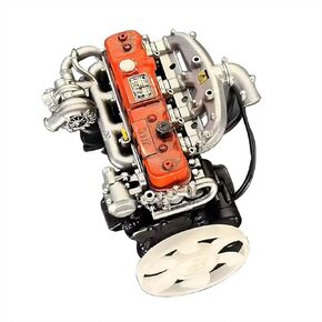 ENGINEDIY Mini Engine Model Kit That Works, 1/10 Resin Inline Four Cylinder Functional Vintage Engine for RC Crawlers, Drift Cars, Movable Engine Model Kit for Adults (Green) in Saudi Arabia