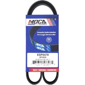 حزام سيربنتين MOCA 6PK925 متوافق مع 2009-2010 لسيارة Pontiac Vibe، 2011-2019 لسيارة Toyota Corolla، 2009، 2018 لسيارة Toyota Corolla، 2009-2014 لسيارة Toyota Matrix L4-1.8L in Kuwait