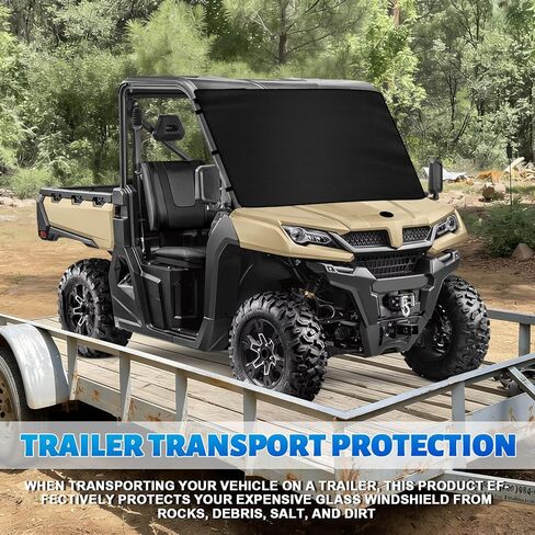 غطاء ثلجي للزجاج الأمامي 600D UTV متوافق مع CFMOTO UFORCE 1000/1000 XL 2019-2026 بالحجم الكامل، واقي الزجاج الأمامي للنقل للجليد والثلج in Kuwait