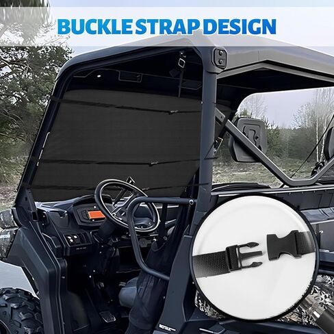 غطاء ثلجي للزجاج الأمامي 600D UTV متوافق مع CFMOTO UFORCE 1000/1000 XL 2019-2026 بالحجم الكامل، واقي الزجاج الأمامي للنقل للجليد والثلج in Kuwait