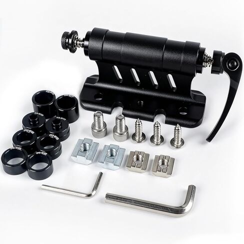 Pawfly Bike Fork Mount Block, Upgraded Quick Release Fork Mount, Aluminum Alloy Bike Mount Bicycle Front Fork Mount, Quick Release Thru Axle with 4 Adapters, Car Roof Mount Rack for SUV Truck Van in Kuwait
