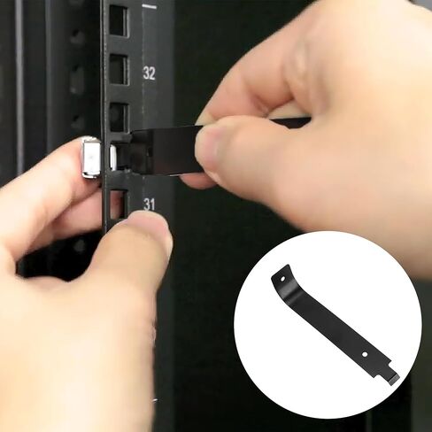 Cage Nut Removal Tool - Installation Universal Car Door Rack Cabinet Clamp for Cage Nut Remover Picks Pry Plate, 10cm Black Disassembly Automobile Part fit for R2860 SET-R2821 Set R0863 R0883 in Kuwait