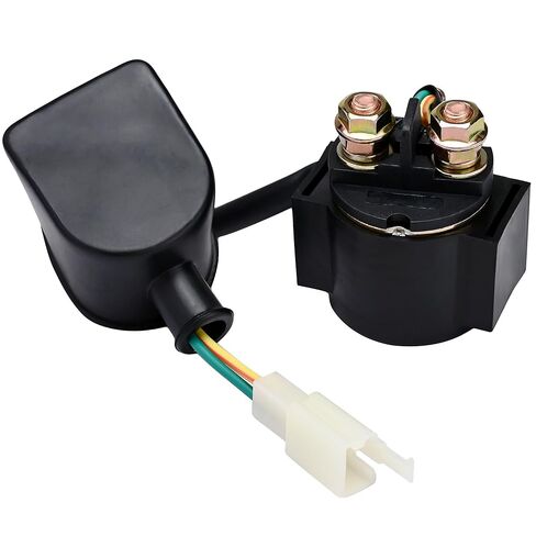 Strongthium GY6 Starter Solenoid Relay يناسب 50cc 125cc 150cc Scooter ATV Dirt Bike Go Kart 139QMB 157QMJ محرك TaoTao Coolster Sunl Roketa Peace Sports 2-Pin Plug Heavy Duty in Kuwait