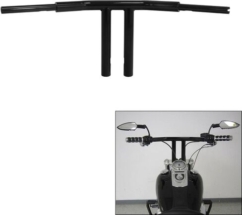 TCMT 12 "Rise T-Bar 1.5" مقود سمين مناسب لـ Harley Softail Fat Bob Fat Boy Heritage Classic Low Rider Street Bob Sport Glide Breakout Deluxe 2018-2023 in Kuwait