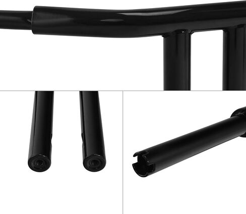 TCMT 12 "Rise T-Bar 1.5" مقود سمين مناسب لـ Harley Softail Fat Bob Fat Boy Heritage Classic Low Rider Street Bob Sport Glide Breakout Deluxe 2018-2023 in Kuwait