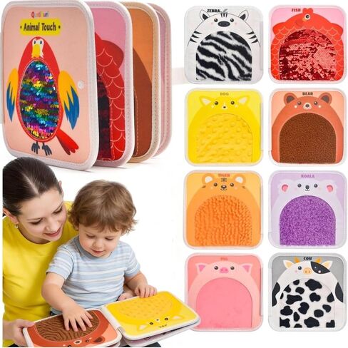Sensory Toys Busy Book Textured Sensory Mats Book Sensory Toys for Autism Quiet Book Sensory Product in Saudi Arabia