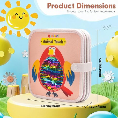 Sensory Toys Busy Book Textured Sensory Mats Book Sensory Toys for Autism Quiet Book Sensory Product in Saudi Arabia