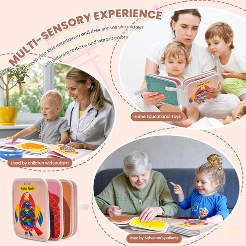Sensory Toys Busy Book Textured Sensory Mats Book Sensory Toys for Autism Quiet Book Sensory Product in Saudi Arabia