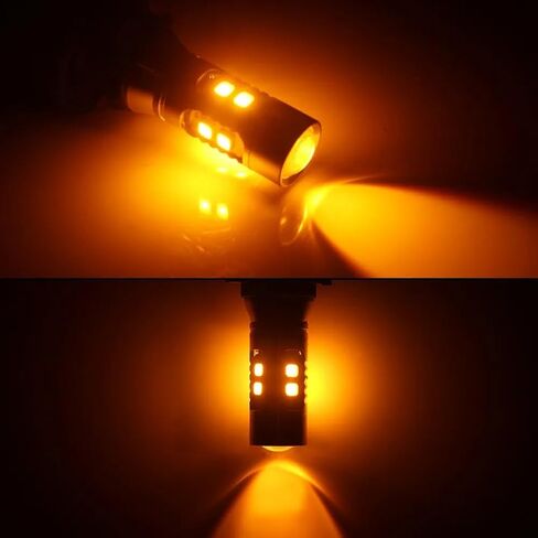 Error Free PH24WY SPH24 12272 LED Bulbs Amber Yellow Turn Signal Lights Bulbs Compatible with Audi, Cadillac, GMC, Porsche in Kuwait