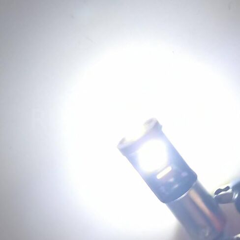 Ruiandsion 2 قطعة 12-24 فولت BAY9S H21W LED لمبة Canbus فائقة السطوع 3030 3SMD شرائح LED مؤشر ضوء احتياطي عكسي، أبيض in Saudi Arabia