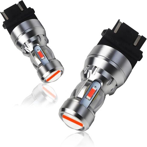 1156 LED Bulb with Projector BA15S (150°) Amber Turn Signal Bulb 400% Super Bright 1156A P21W 1141 1003 for Front Rear Anti Hyper Flash 12V-3030 SMD Pack of 2 Yellow in Saudi Arabia