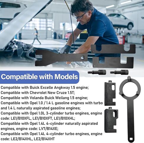 Engine Camshaft Locking Alignment Timing Tool Kit, Compatible with Buick Excelle Weilang Chevrolet Cruze Roewe RX5 1.5T,1.4,1.0 Engine Engine Timing Kit EN-51367 EN-51298 EN-51632 EN-49979 in Kuwait