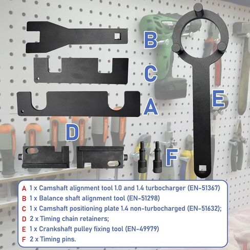 Engine Camshaft Locking Alignment Timing Tool Kit, Compatible with Buick Excelle Weilang Chevrolet Cruze Roewe RX5 1.5T,1.4,1.0 Engine Engine Timing Kit EN-51367 EN-51298 EN-51632 EN-49979 in Kuwait