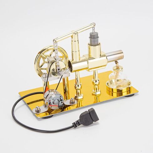 Engine Model Kit, Mini Balance Single Cylinder Hot Air Stirling Engine Model, Educational Physics Experiment STEM Toys in Saudi Arabia